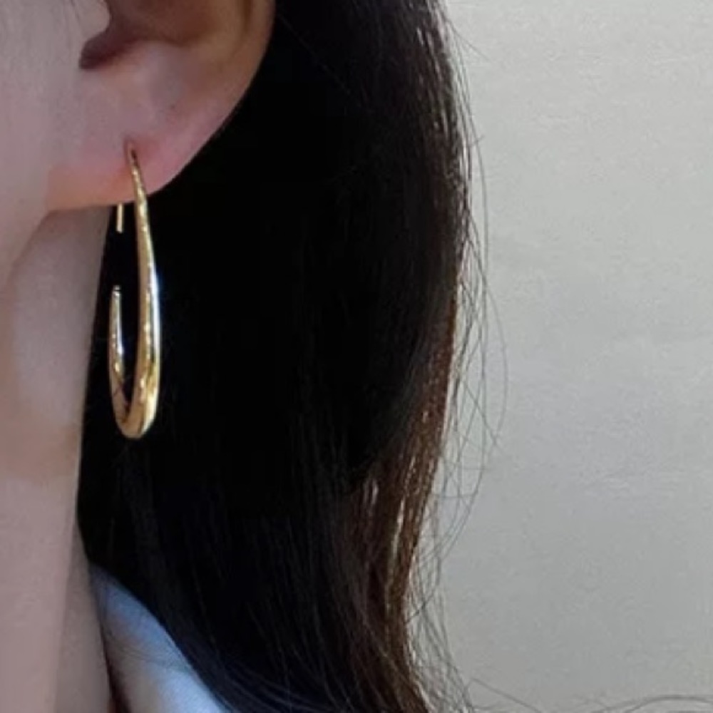 New 18k gold plated earrings